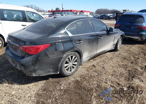 2017 Infiniti Q50 2.0T Base z USA, uszkodzony, nr VIN JN1CV7AR2HM681774